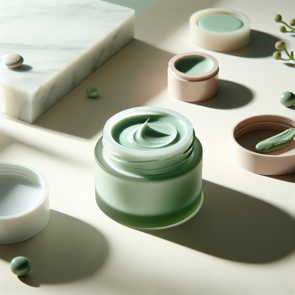 Calming green-tinted moisturizer