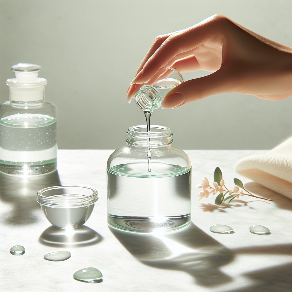 Clear glycolic acid liquid texture