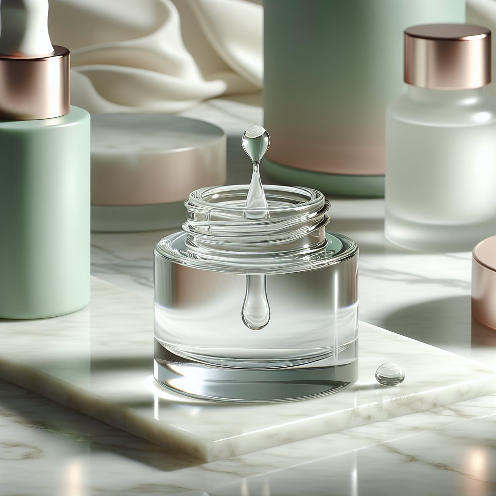 Clear niacinamide serum texture