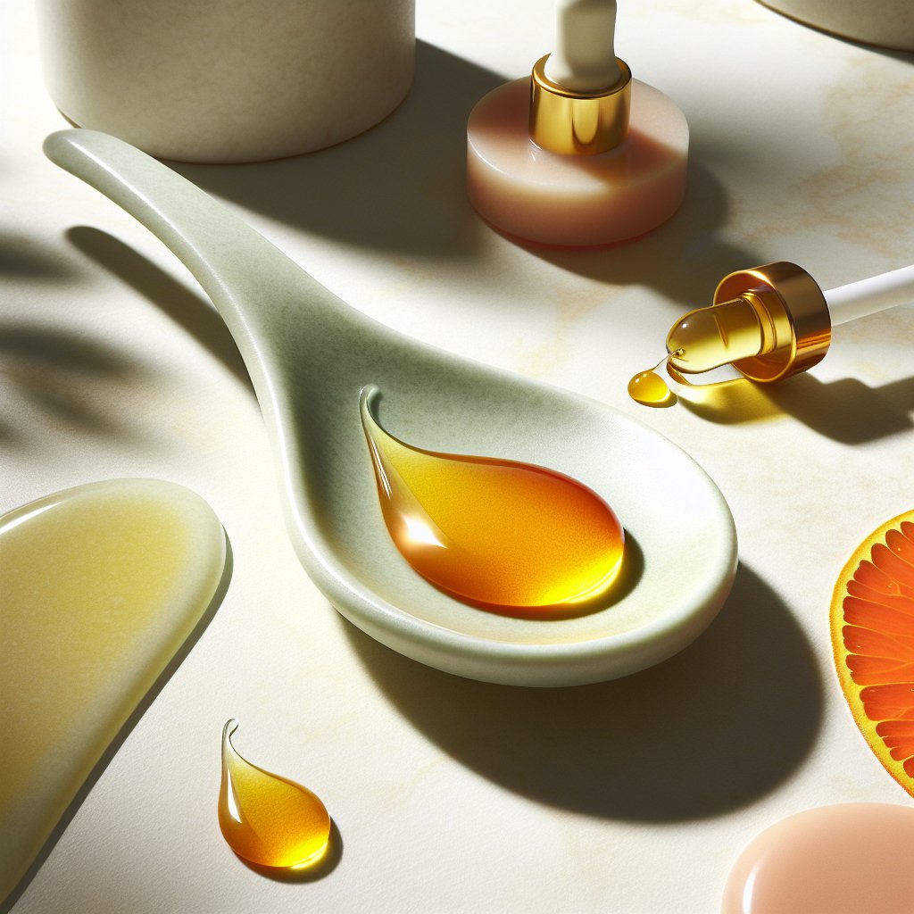 Bright vitamin C serum drops