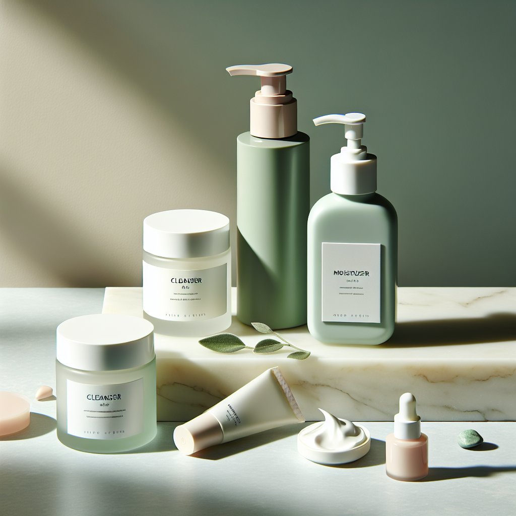 Simple three-step skincare routine